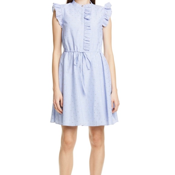 Ted Baker Dresses & Skirts - Ted Baker London Dress Beyoncé Ruffle Trim A-line Striped TED 2 I US 4-6 NWT